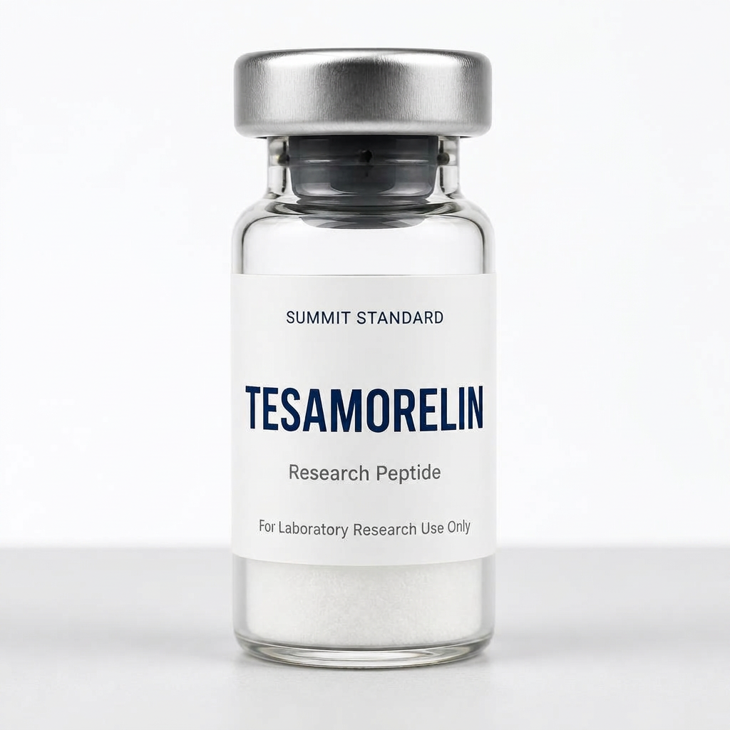 Tesamorelin - 10mg vial with Summit Standard Research Supply label